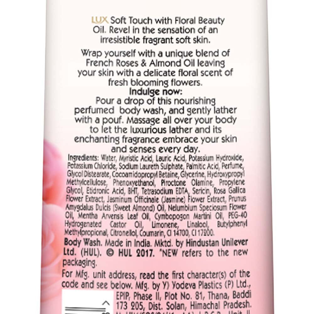 Lux Soft Touch Body Wash with French Rose and Almond Oil - 235 ml