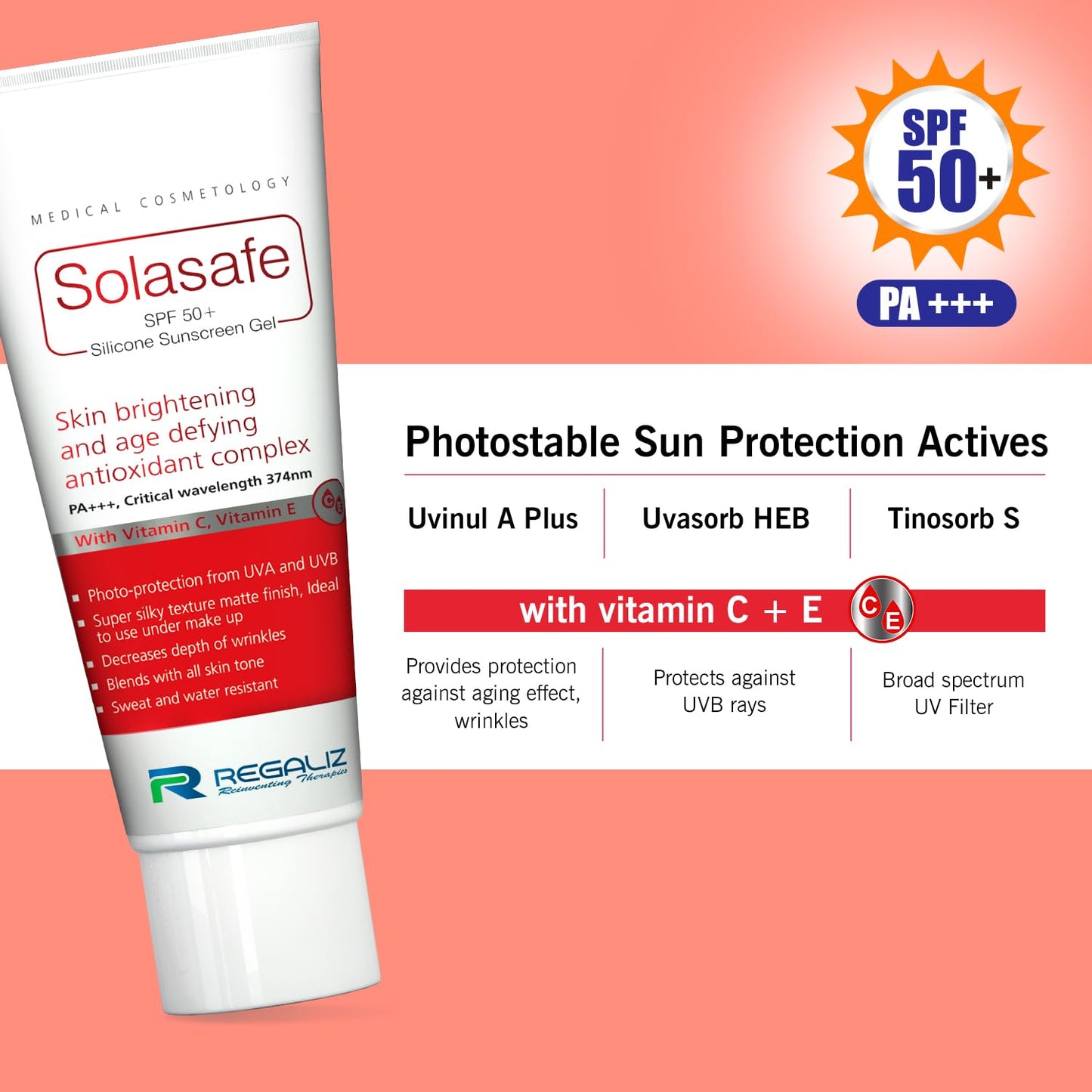 Regaliz Sunscreen Spf 50 - 50 gms (Pack of 3)