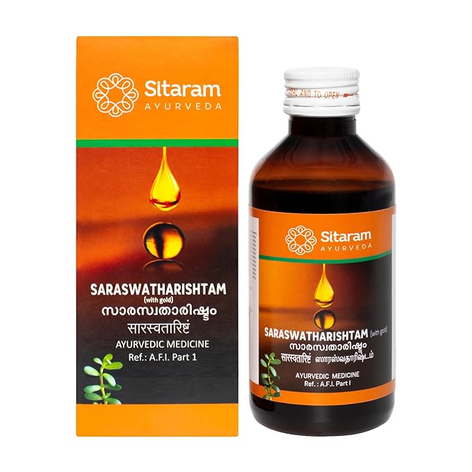 Sitaram Ayurveda Saraswatharishtam With Gold syrup - 200 ml