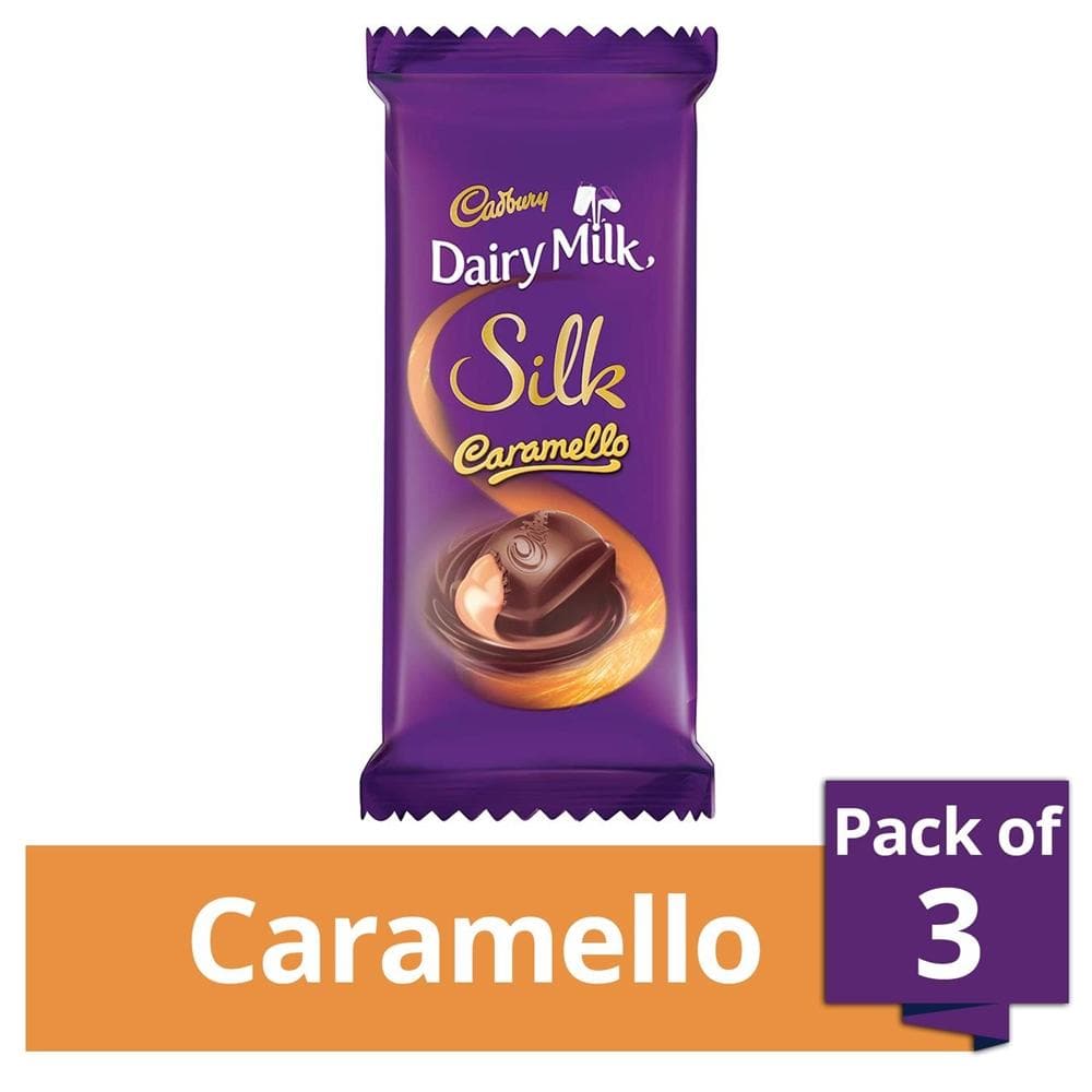 Cadbury Dairy Milk Silk Caramello Mocha, 136g (Pack of 3)