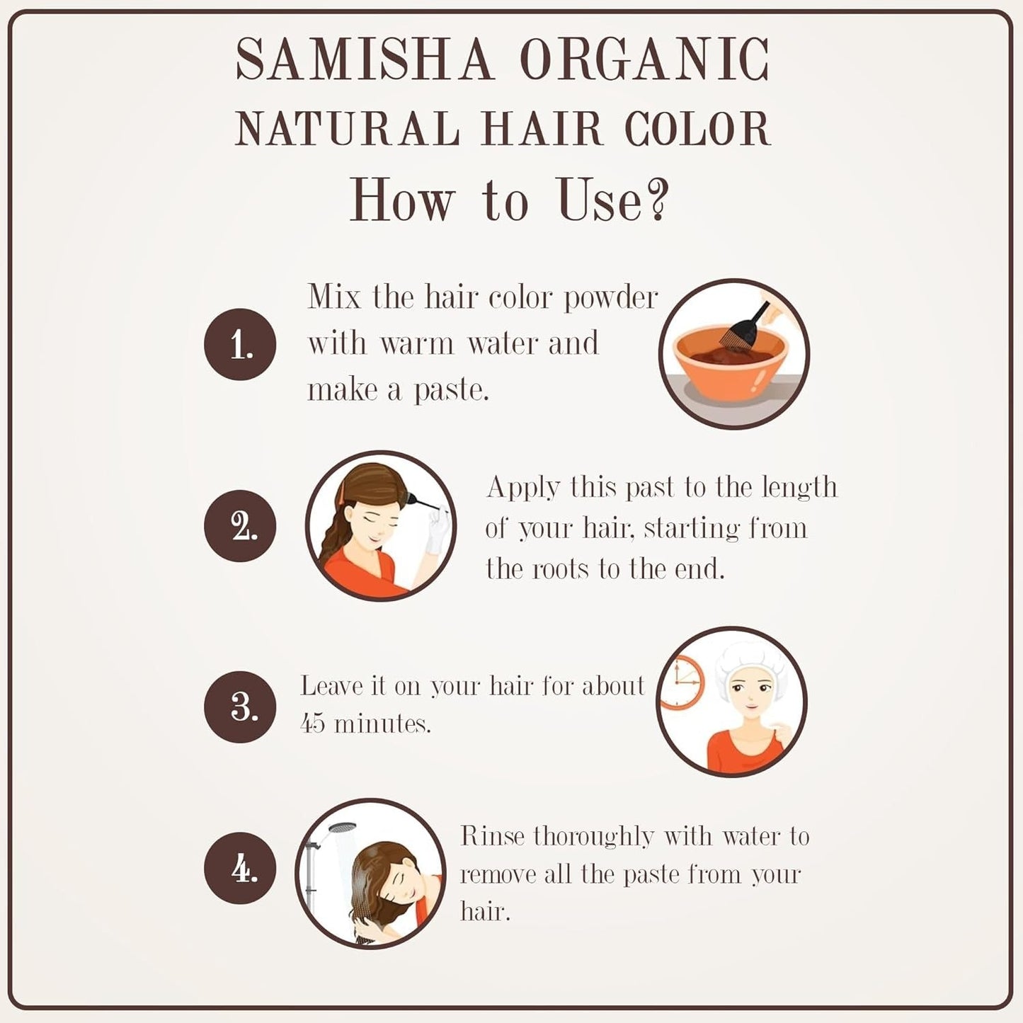Samisha Natural Black Hair Colour - 100 gms