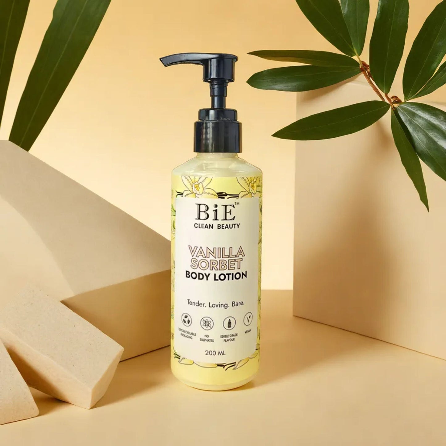 BiE Vanilla Sorbet Body Lotion with Hyaluronic Acid & Niacinamide