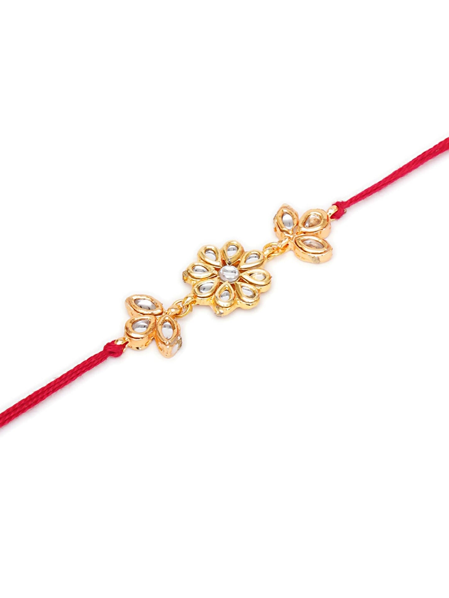 Designer kundan Rakhi - Ruby Raang