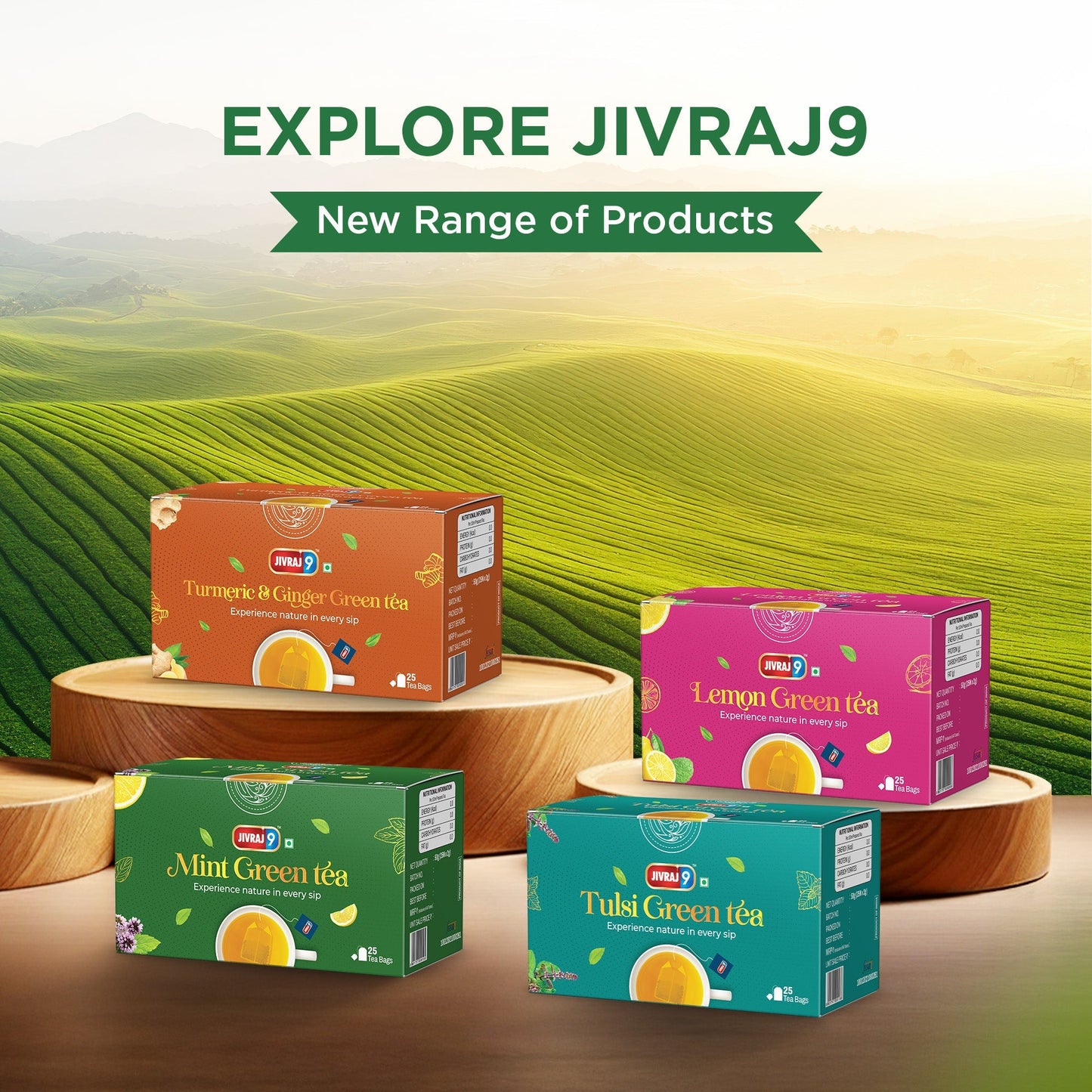 jivraj9 Tea Turmeric And Ginger Green Tea