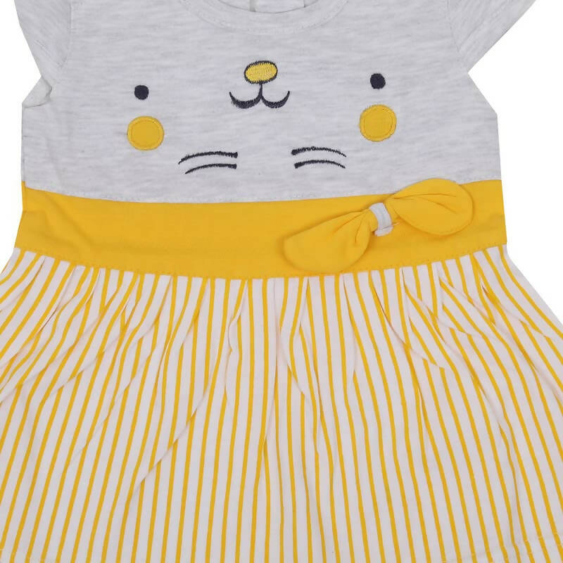 NammaBaby Baby Girl's A-Line Mini Frock Dress - Yellow 120
