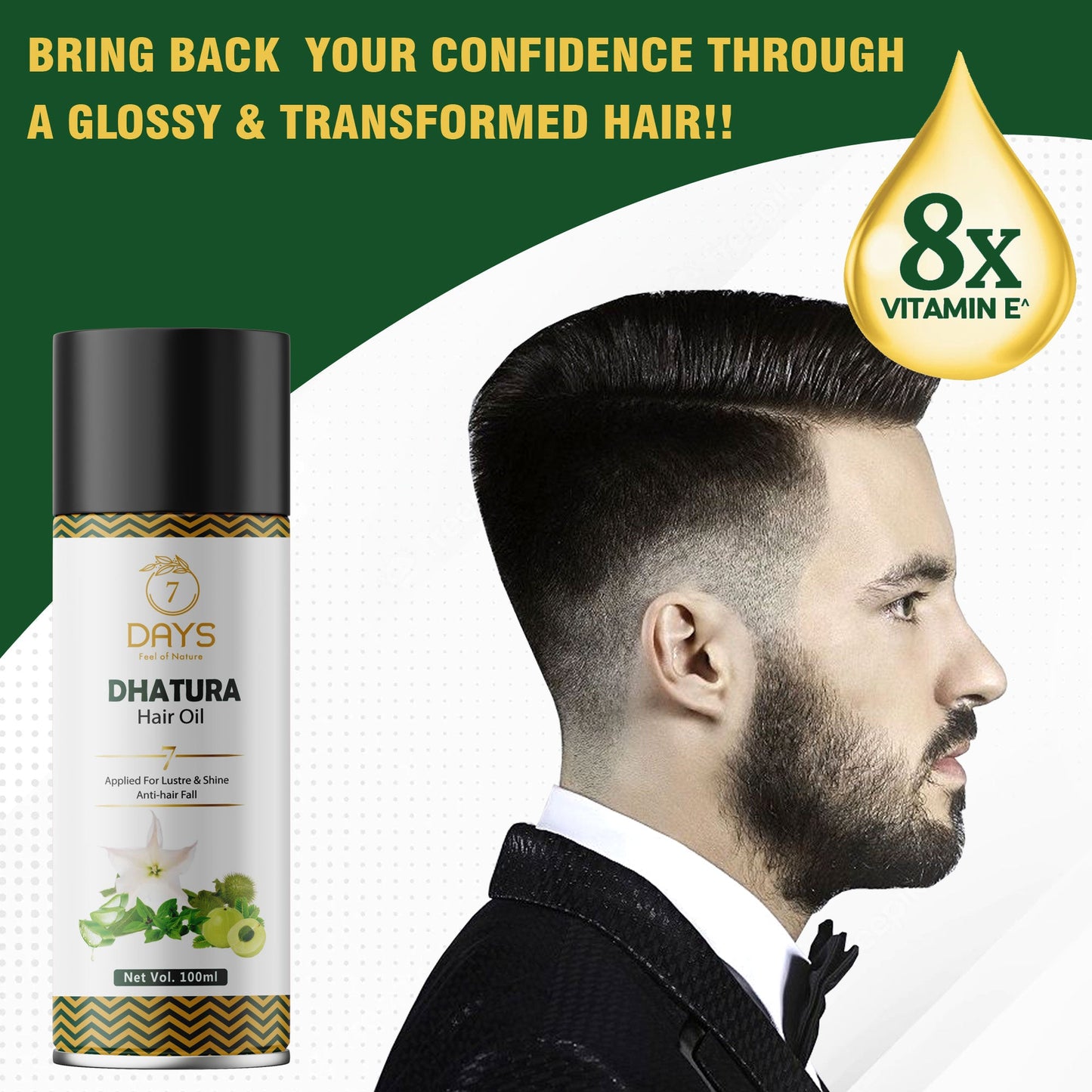 7Days Organic Dhatura Hair Oil - 100 ml