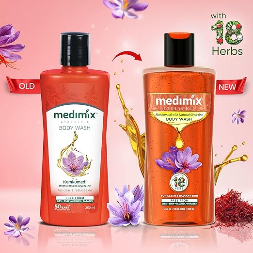 Medimix Ayurvedic Kumkumadi with Natural Glycerine Bodywash - 250 ml