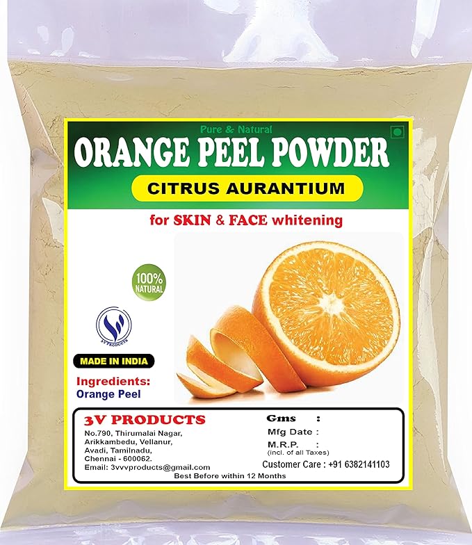 3V Products Organic Orange Peel Powder - 100 gms