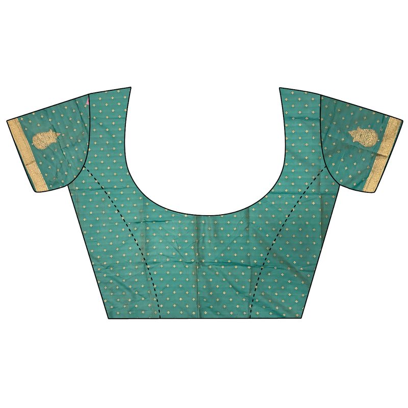 Elora Baby Pink Soft Silk Butti Zari Weaving Contrast Pallu Banarasi Saree