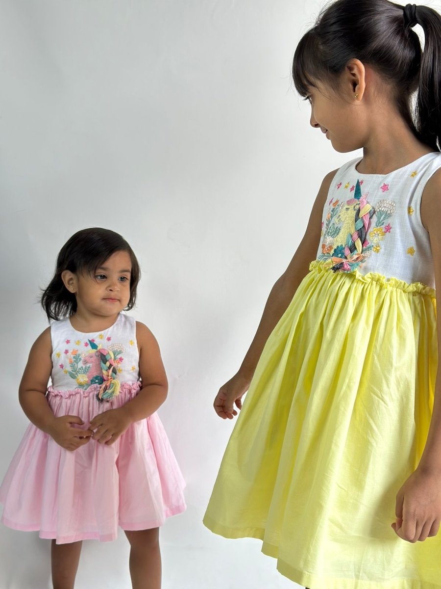 ArthLife Blue Rainbow Kingdom Party Wear Dress