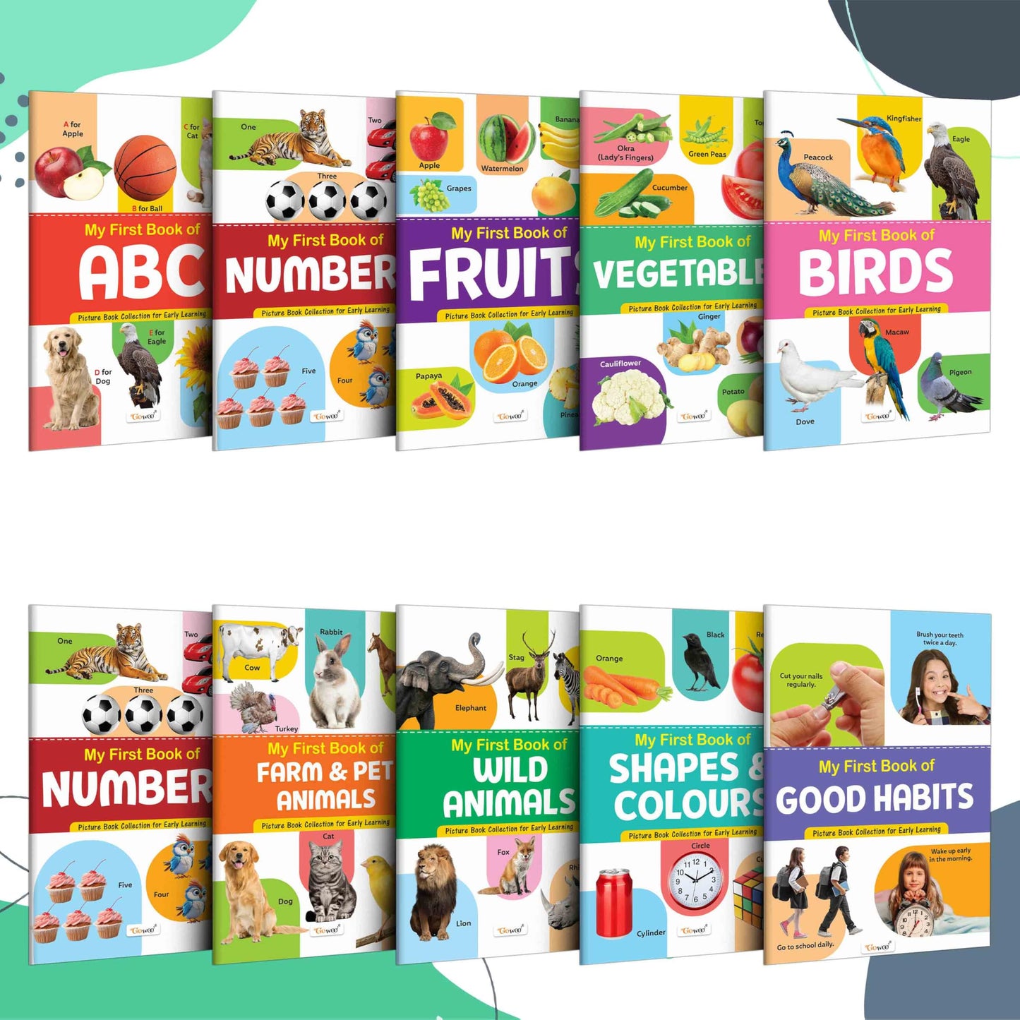 My First Picture Book Collection For Early Learning : Books For Children, Learning Picture Library For Kids, Toddler Book, Early Learning Book With 10 Topics