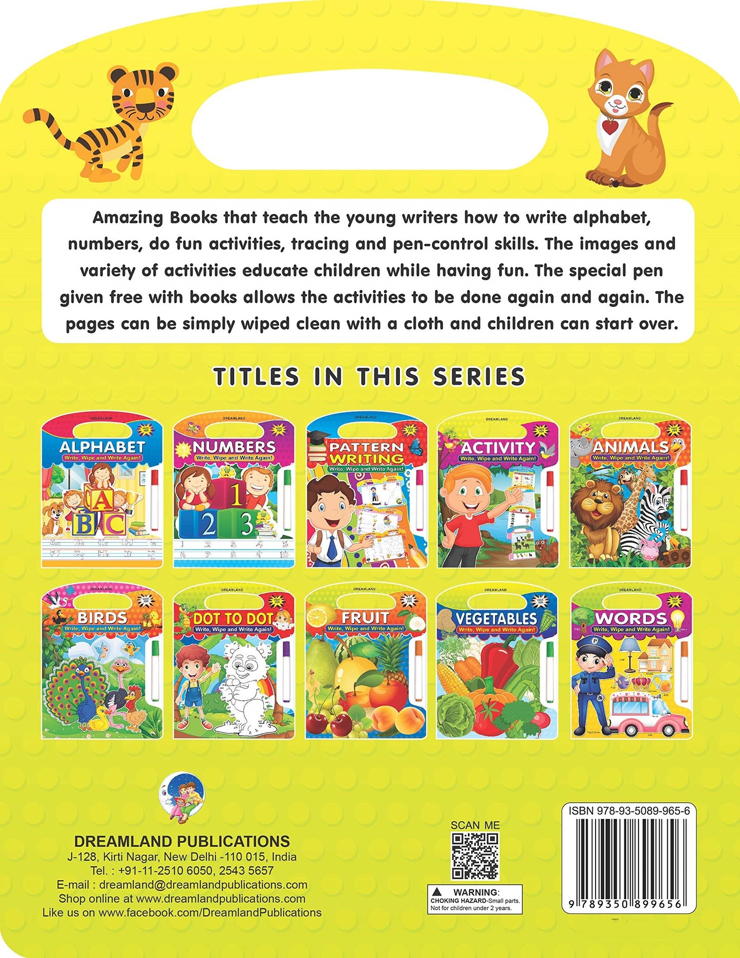Dreamland Write and Wipe Book - Activity