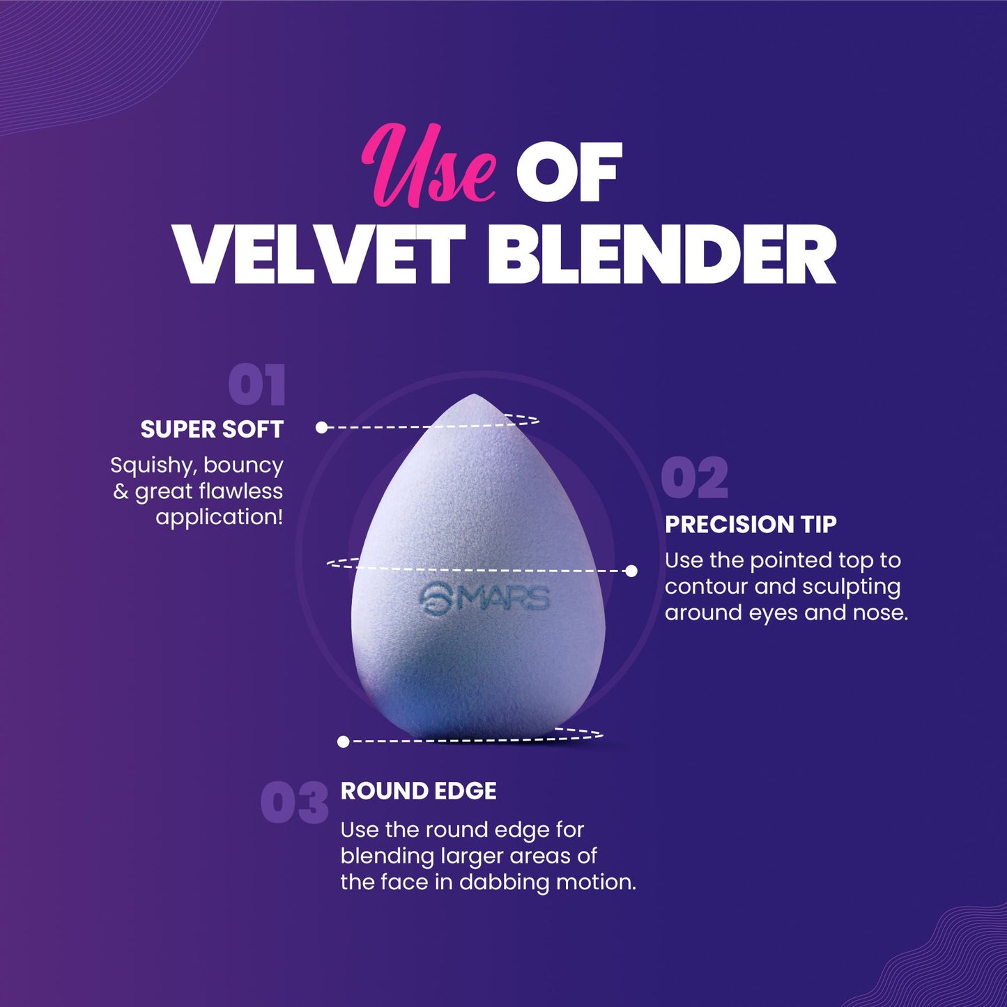 MARS Cosmetics Microfibre Velvet Beauty Blender