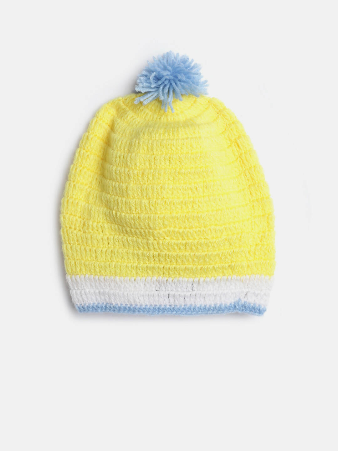 Chutput Kids Woollen Hand Knitted Octopus Detail Cap - Yellow
