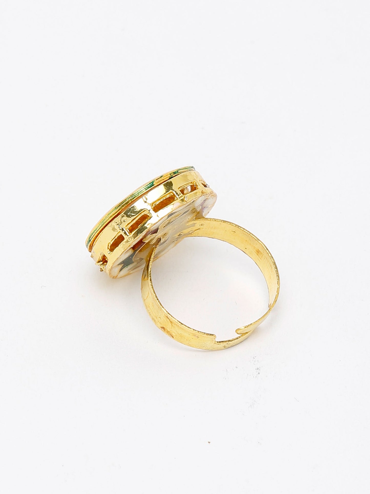 Kundan Ring - Ruby Raang