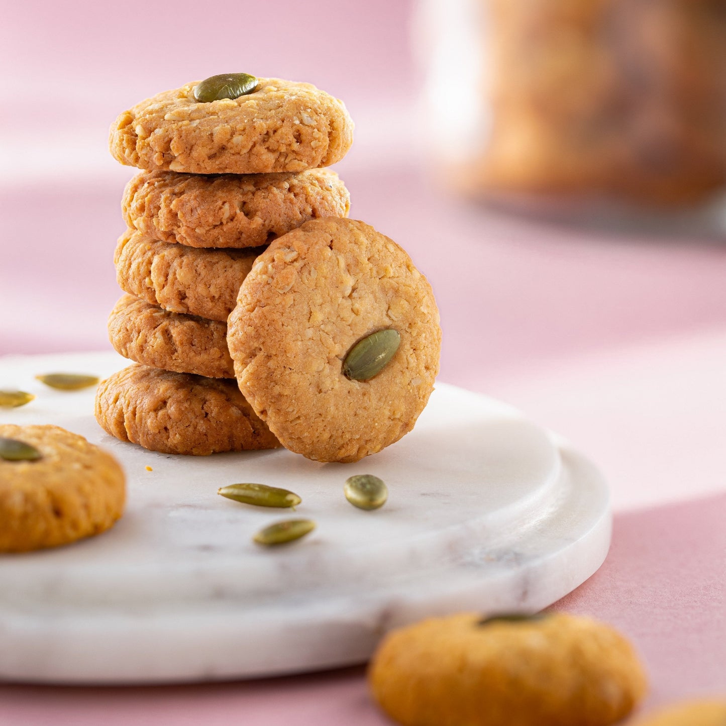 Almond House Oats Jaggery Cookies Jar