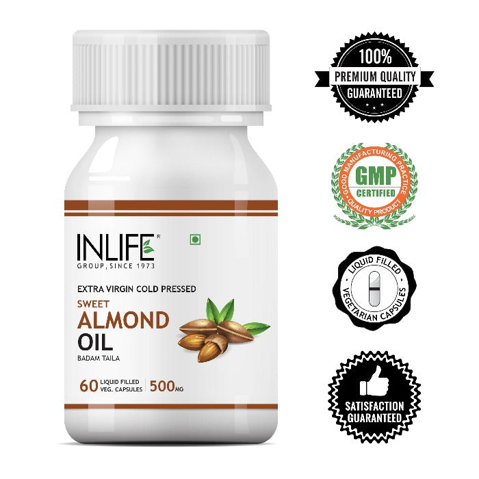 INLIFE Sweet Almond Oil Supplement - 60 tabs