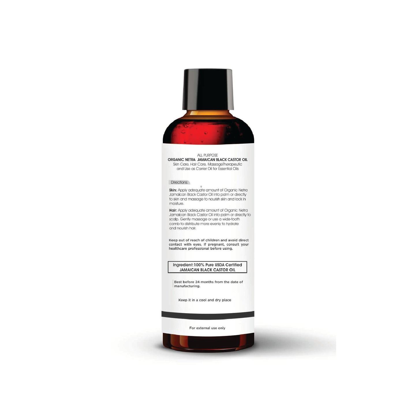 Organic Netra Jamaican Black Castor Oil