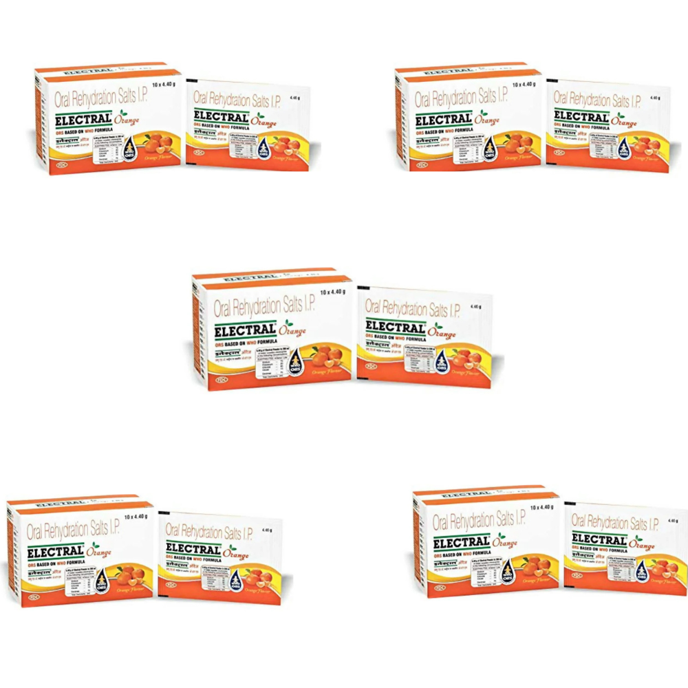 Electral FDC ORS Sachets Orange Flavour