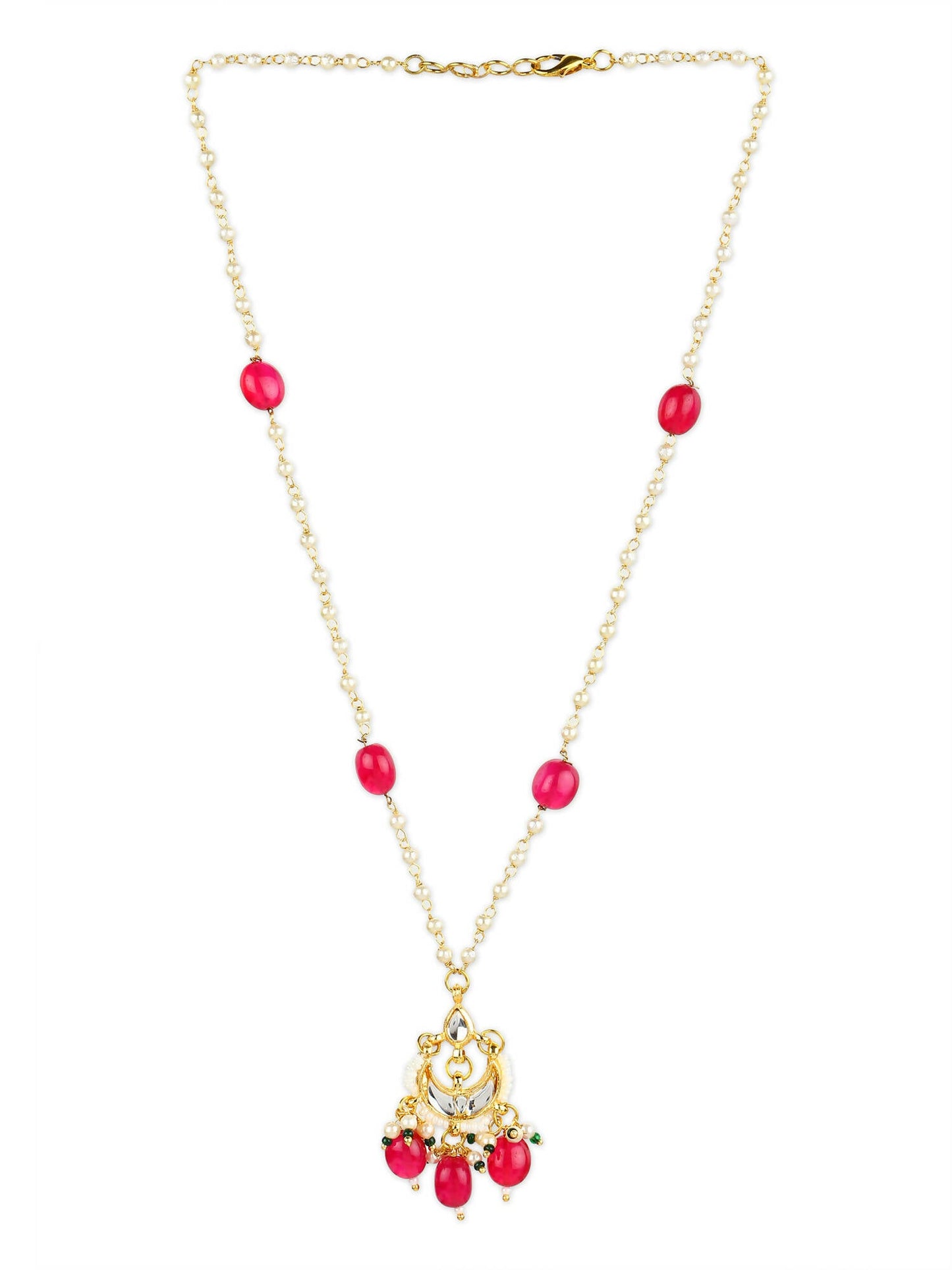 Women's Gold-Polished Necklace - Ruby Raang