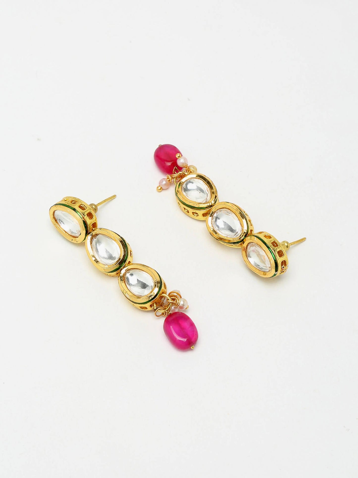 Kundan Choker With Earrings - Ruby Raang
