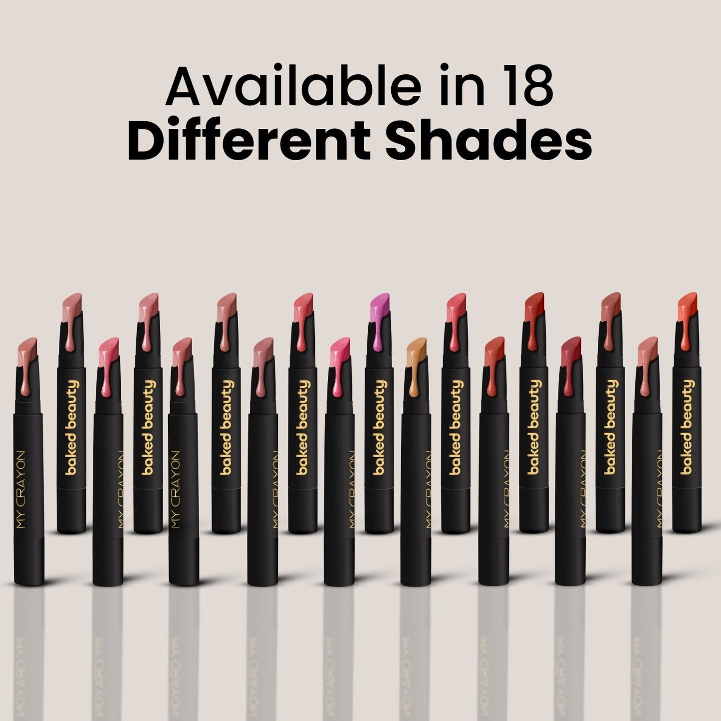 Baked Beauty My Crayon Brownie Bite Matte Lip Cream Lipsticks (Set of 3)