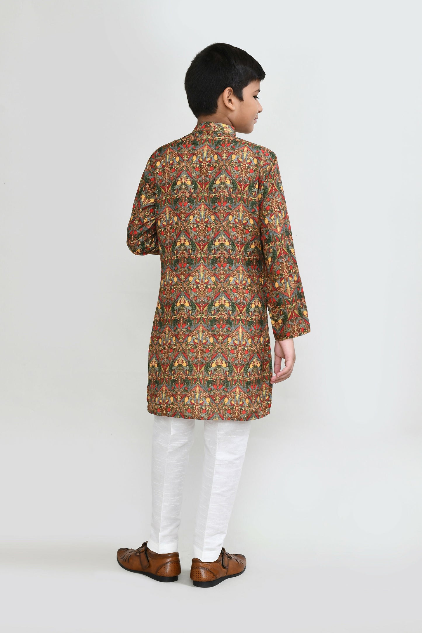 Joban Fashion Cotton Multicolor Kurta With Straight Fit Pant