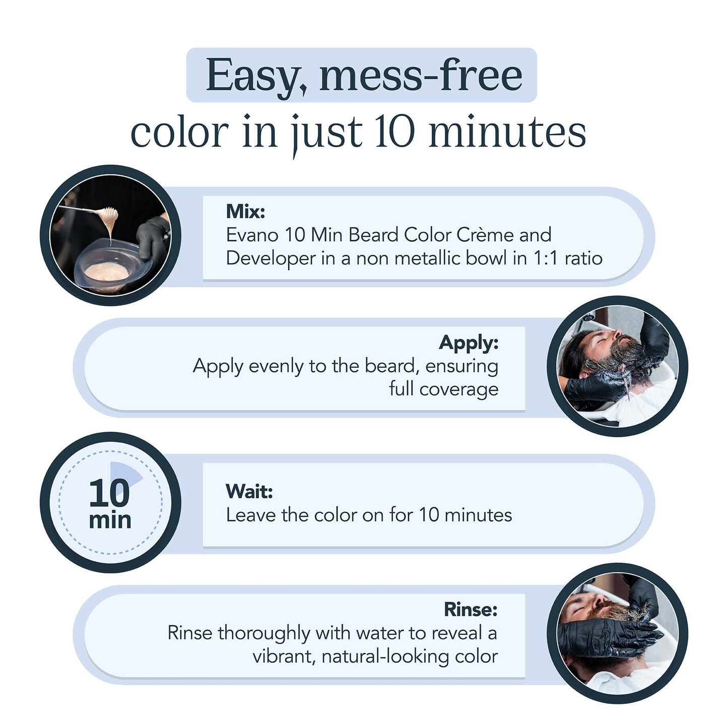 Evano Professional Beard Color For Men-Darkest Brown
