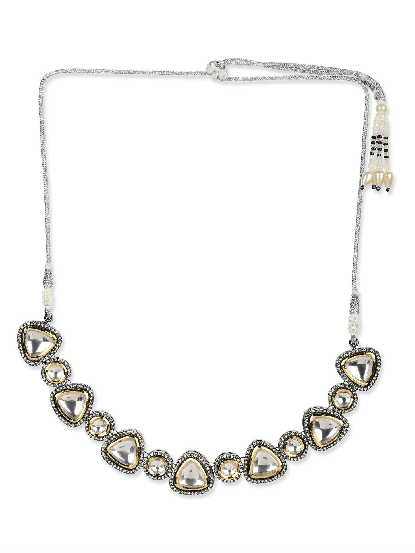 Women's Rhodium-Plated Necklace - Ruby Raang