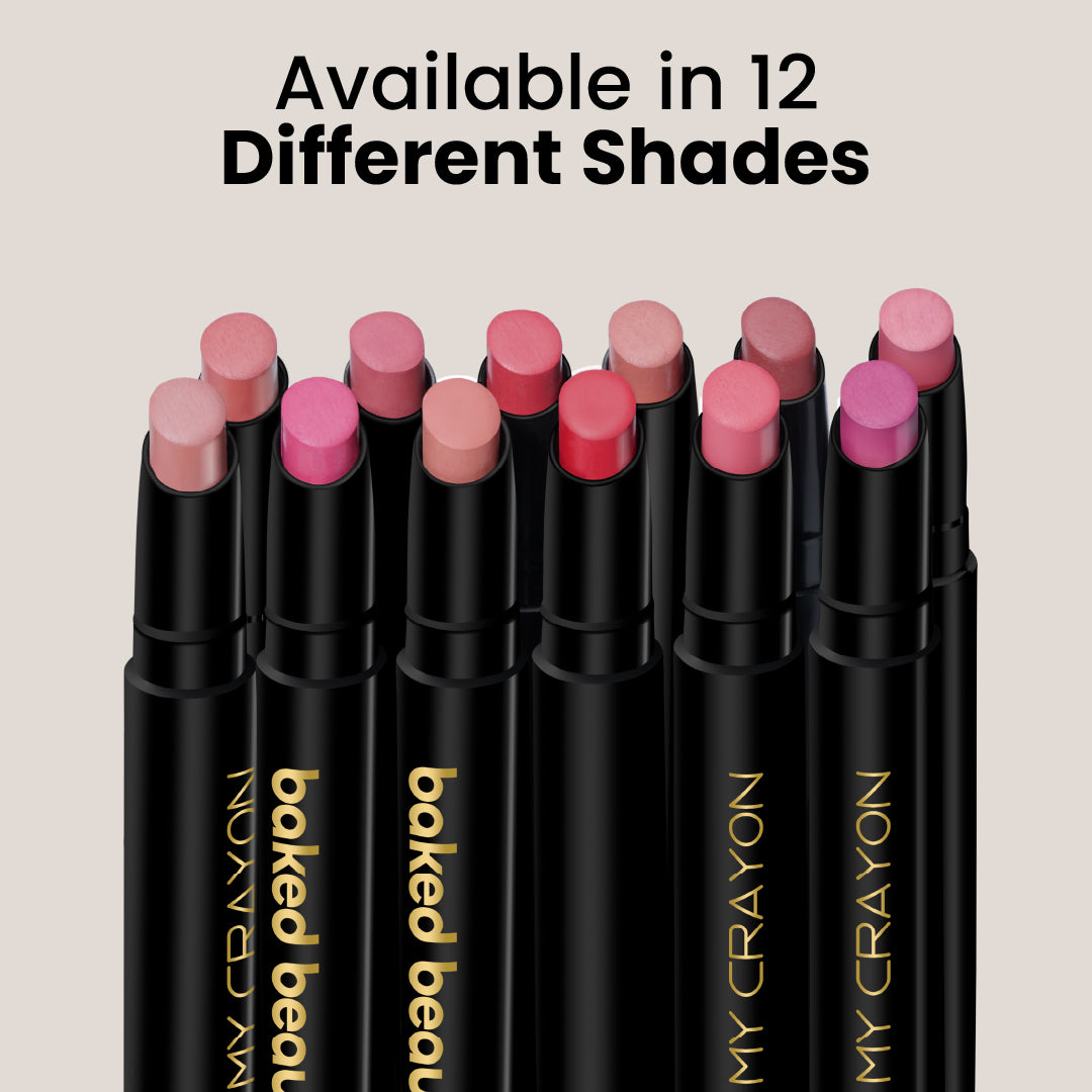 Baked Beauty My Crayon Forget Me Not Super Matte Lip Cream Lipsticks (Set of 3)