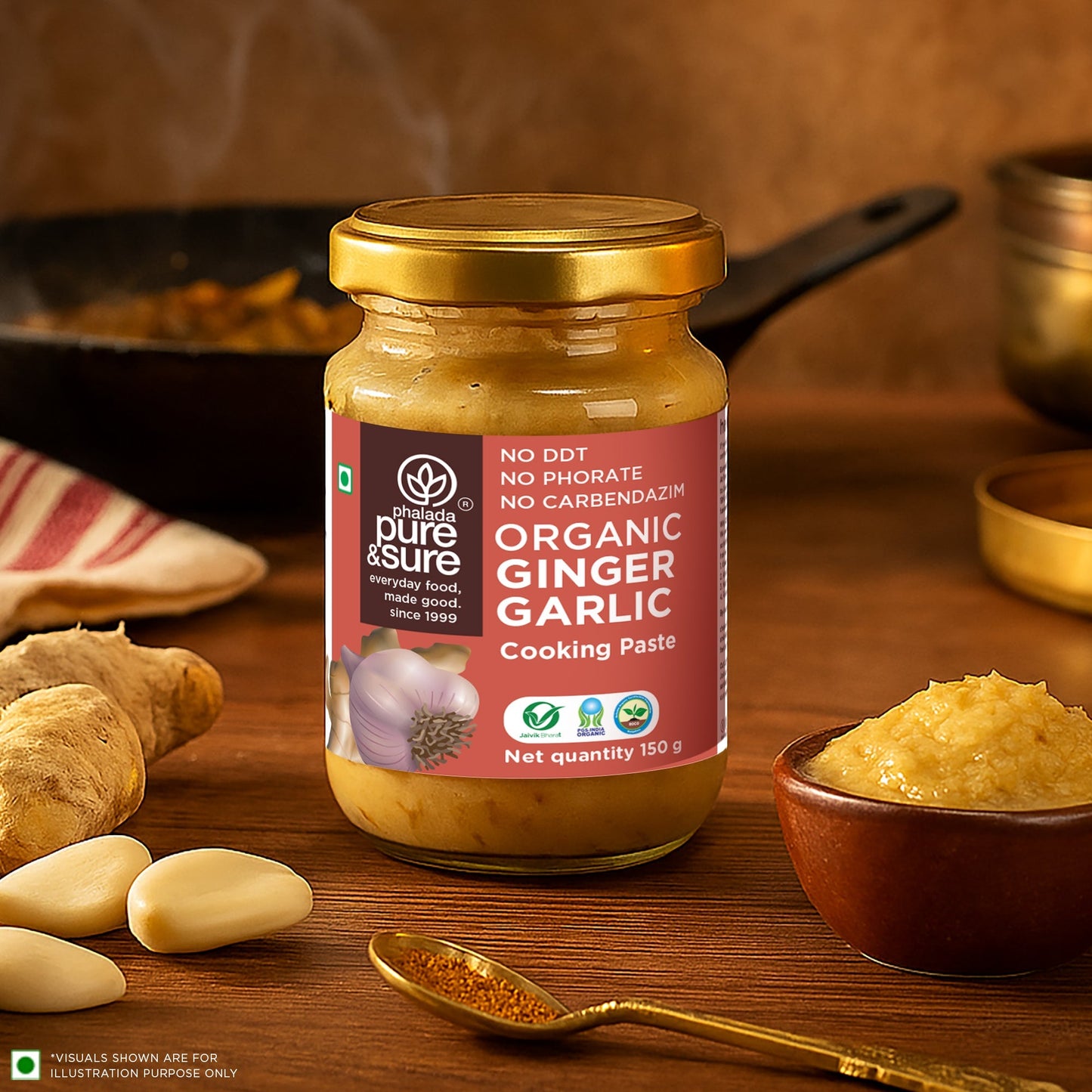 Pure & Sure Organic Ginger Garlic Paste