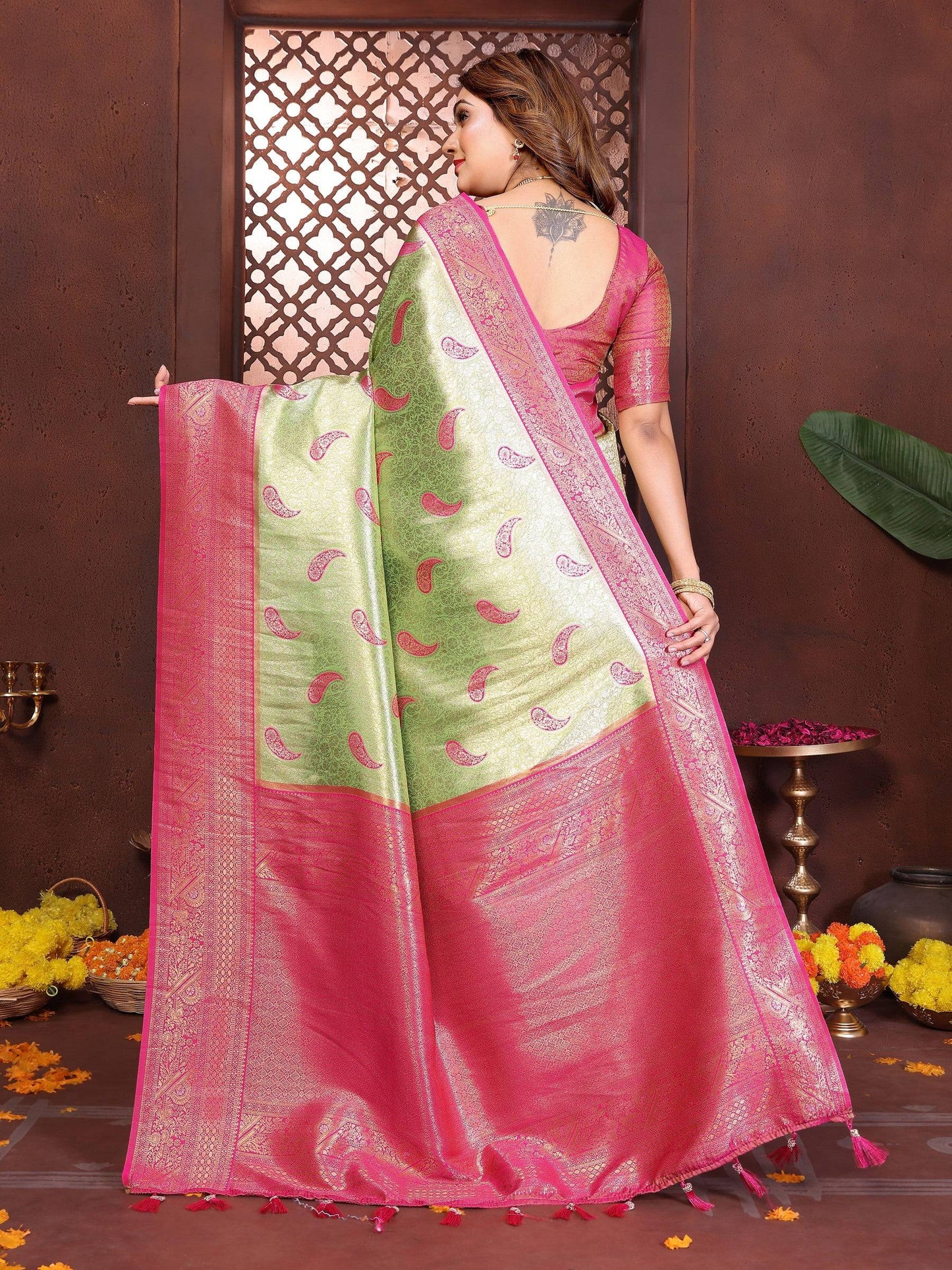 Anaita Banarasi Tissue Silk Saree