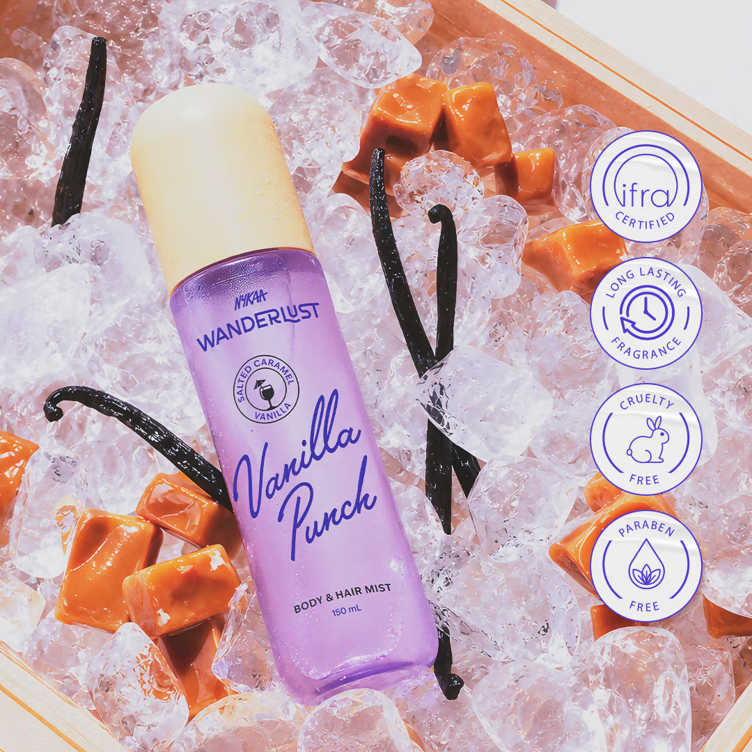 Wanderlust Vanilla Punch Perfume Body & Hair Mist with Salted Caramel