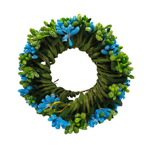 Blue & Green Bridal Pollens Gajra