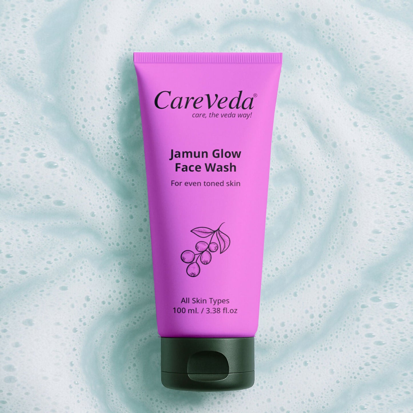 CareVeda Jamun Glow Face Wash For Even Toned Skin Suitable For All Skin Types