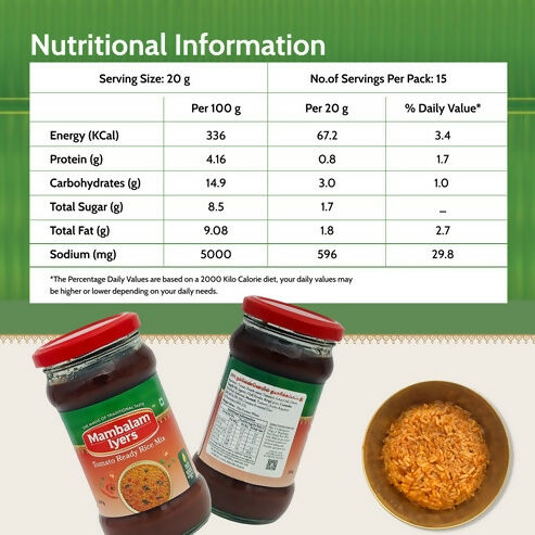 Mambalam Iyers Tomato Ready Rice Mix