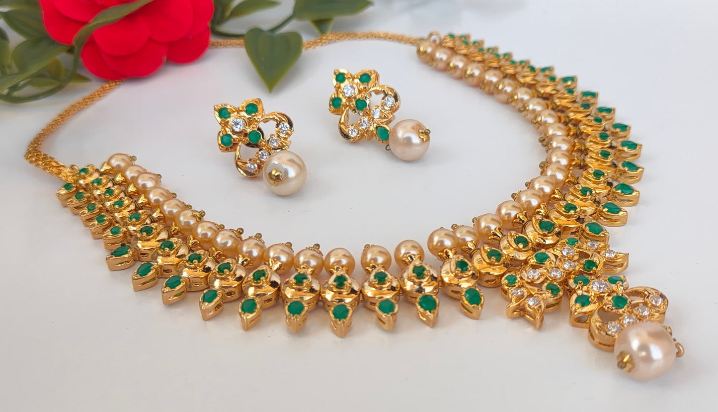 Uncuts & Emeralds Bridal Jewelry Set
