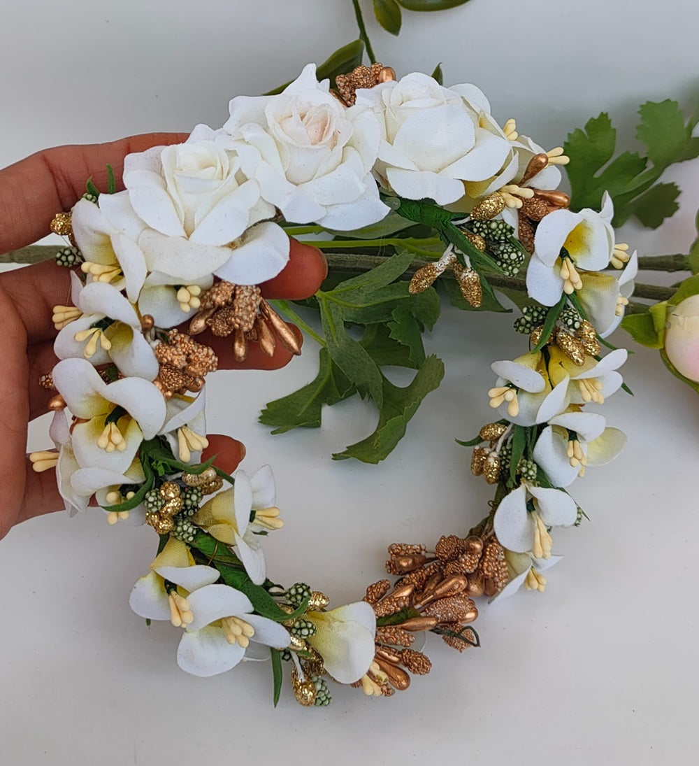 White Bridal Flower Hair Accessories