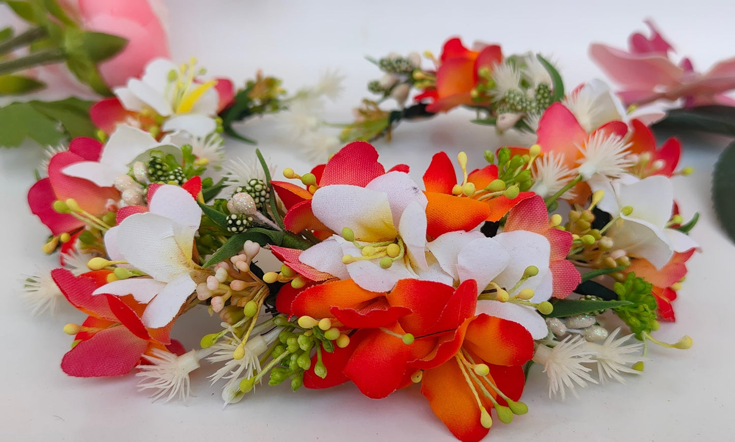 Orange Bridal Hair Accessories