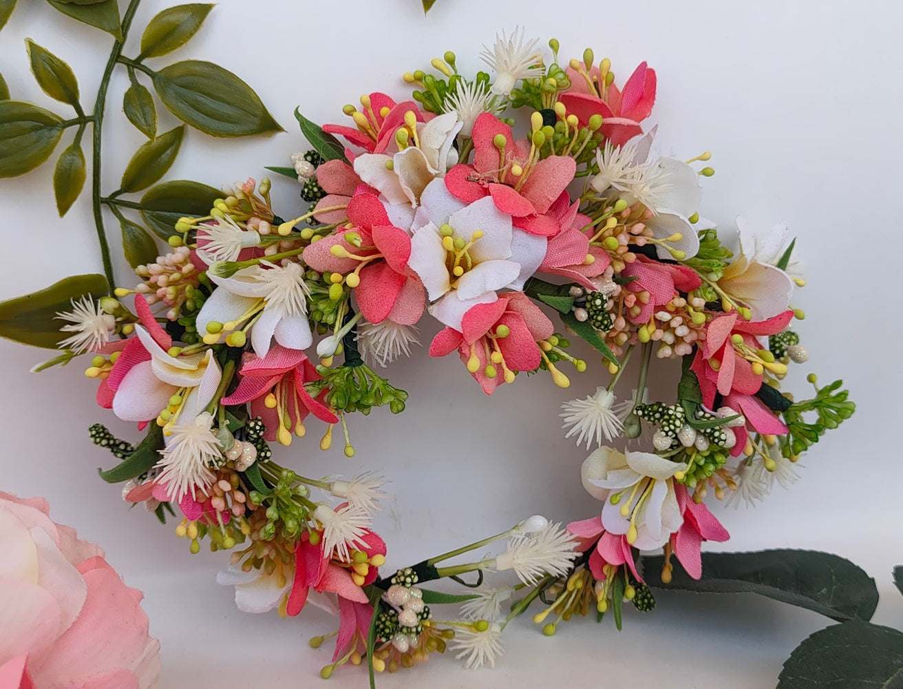 Peach Bridal Hair Accessories