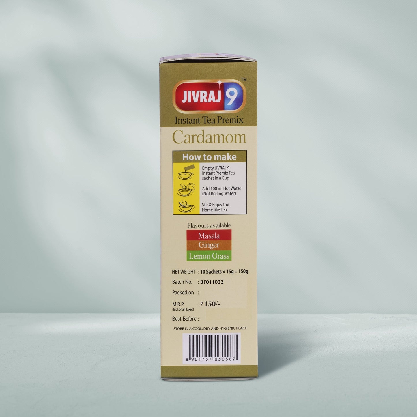 jivraj9 Tea Cardamom Premix Tea Box