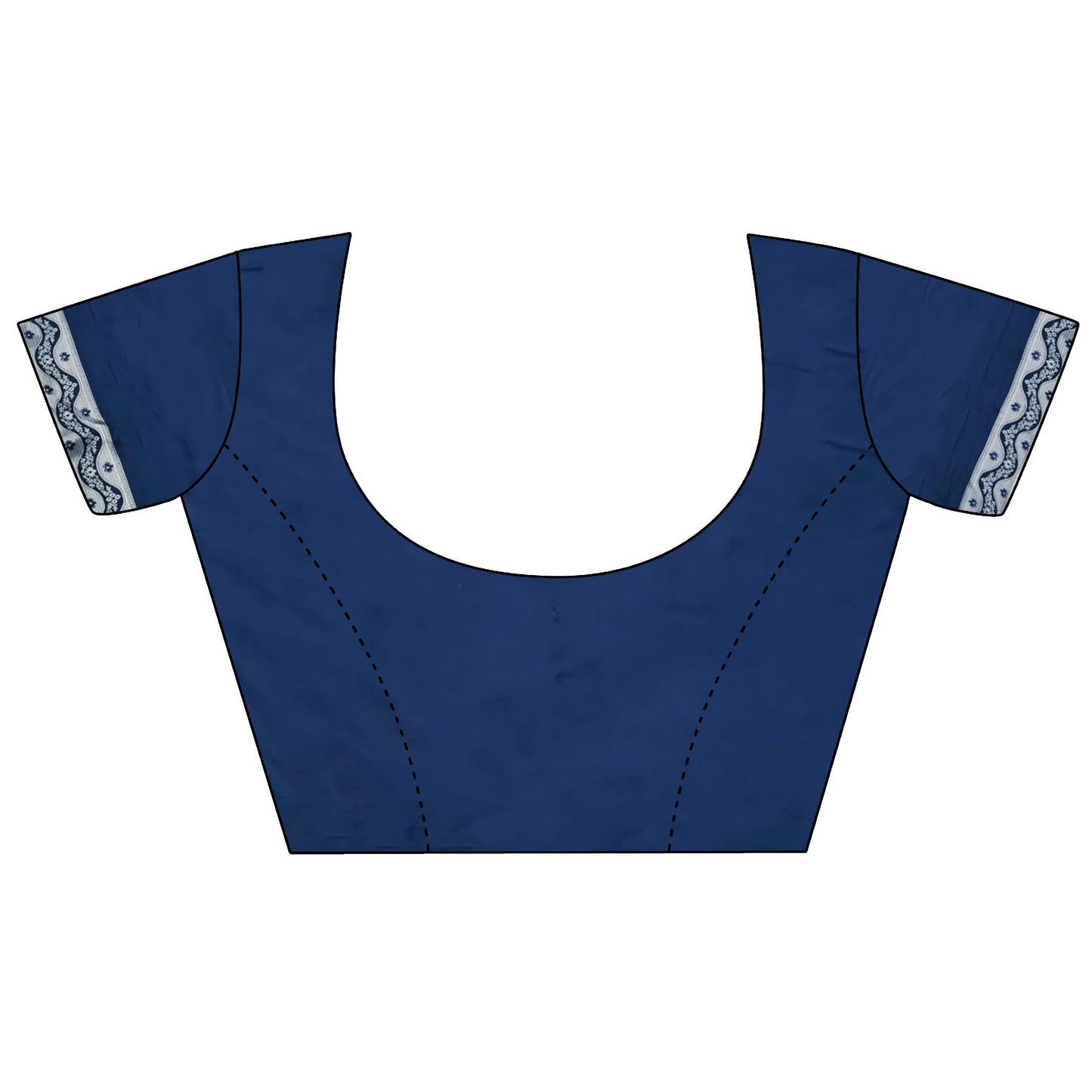 Elora Royal Blue Lichi Soft Silk Jacquard Silver Gold Zari Weaving Banarasi Saree