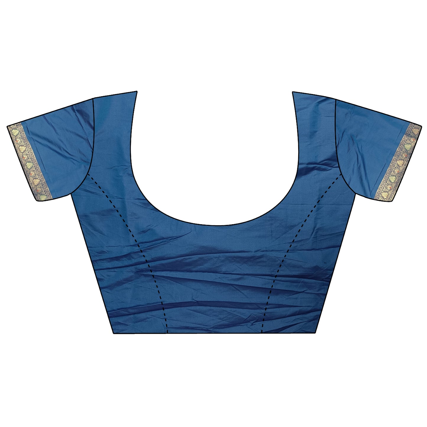Elora Turquoise Soft Silk Small Butti Zari Weaving Contrast Weaving Border Banarasi Saree