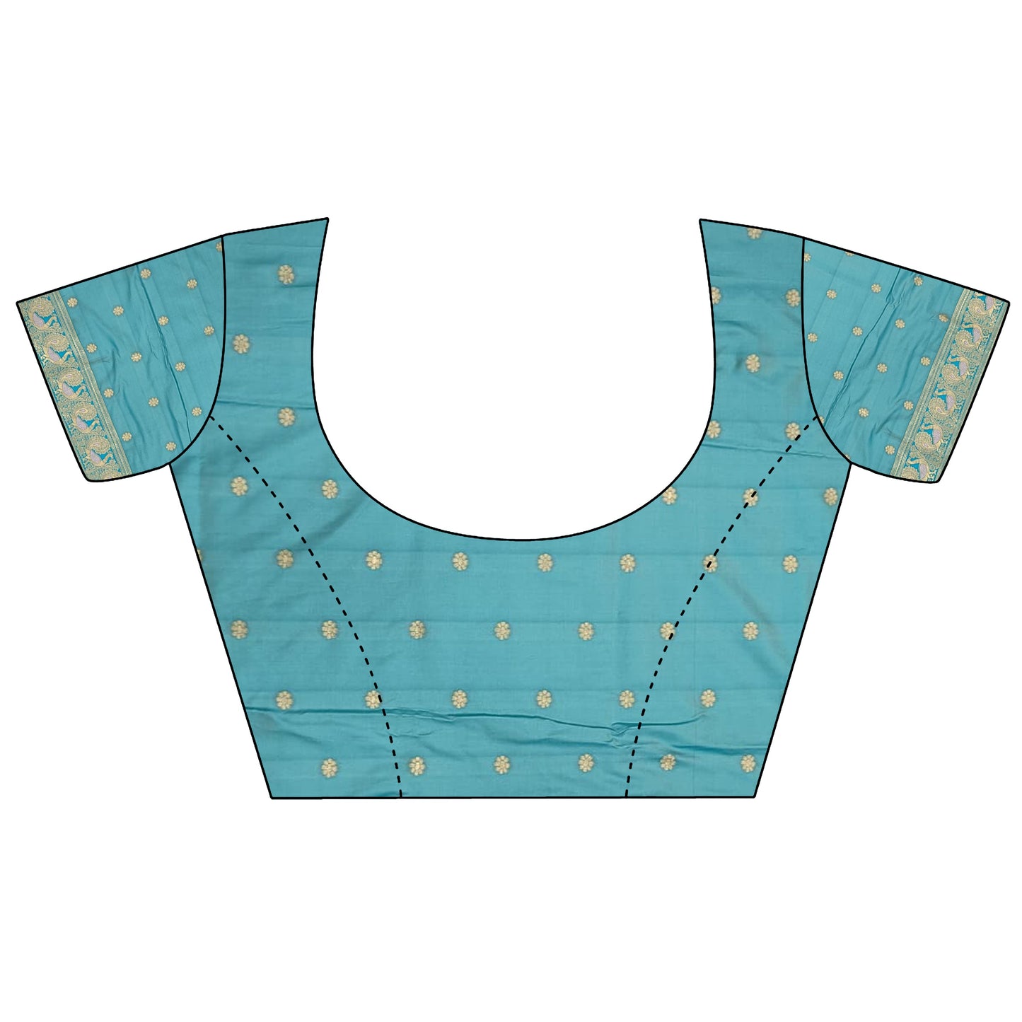 Elora Baby Pink Soft Silk Floral Butta Zari Weaving Banarasi With Peacock Zari Weaving Border