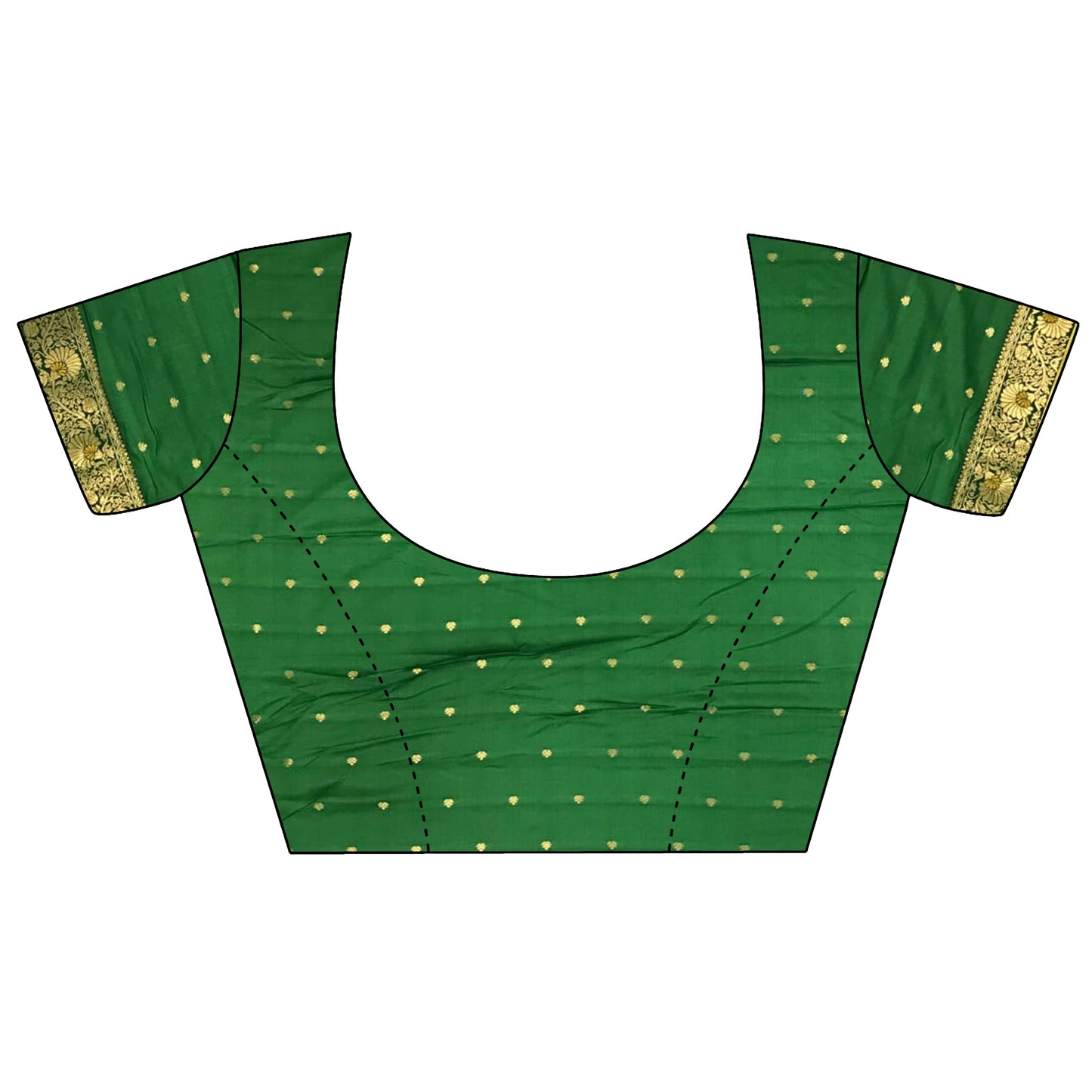 Elora Light Green Soft Silk Dual Zari Peacock Butta Worked Banarasi Saree