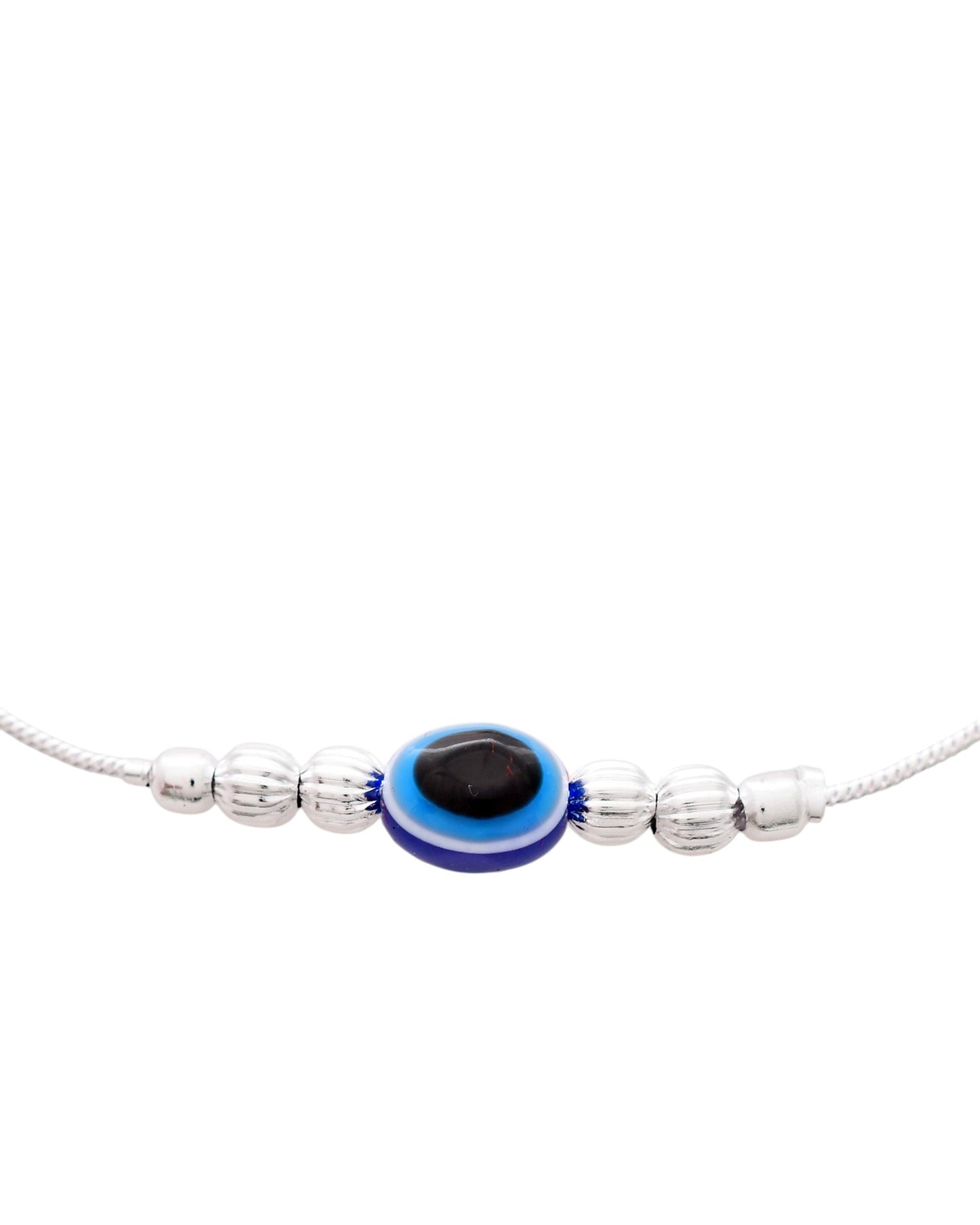 Jewels Nest Oxidized Silver Heart Charm Anklet – Boho & Traditional