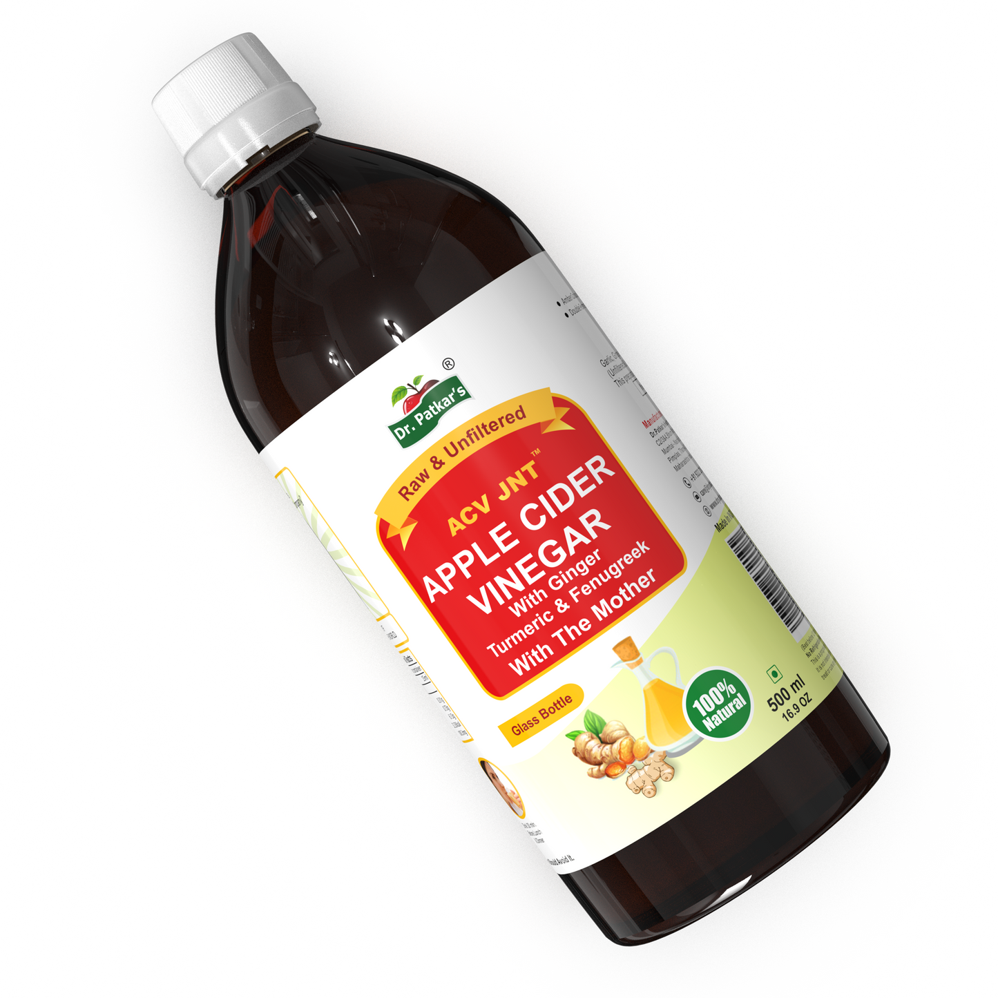 Dr. Patkars Apple Cider Vinegar With Ginger Turmeric And Fenugreek
