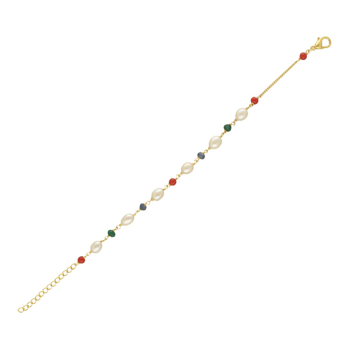 J Pearls Multicharm Holder Pearl Bracelet