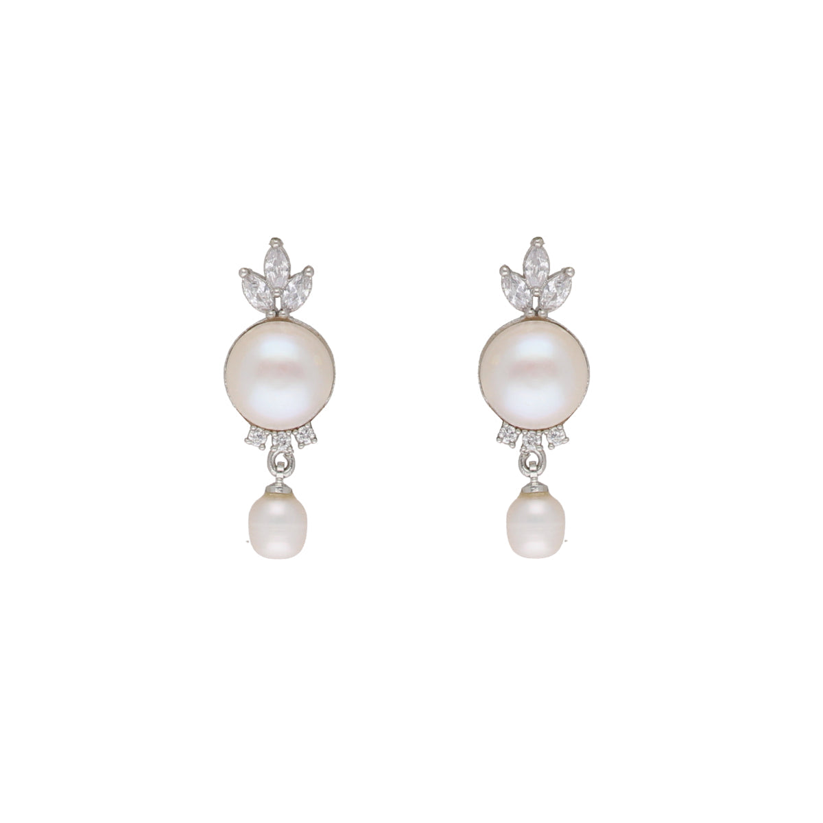 J Pearls Fashionable Pearl Pendant Set - Real Pearl Jewelry
