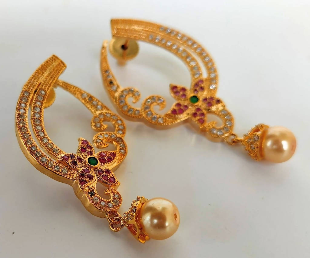 Multicolor Cz Designer Earrings